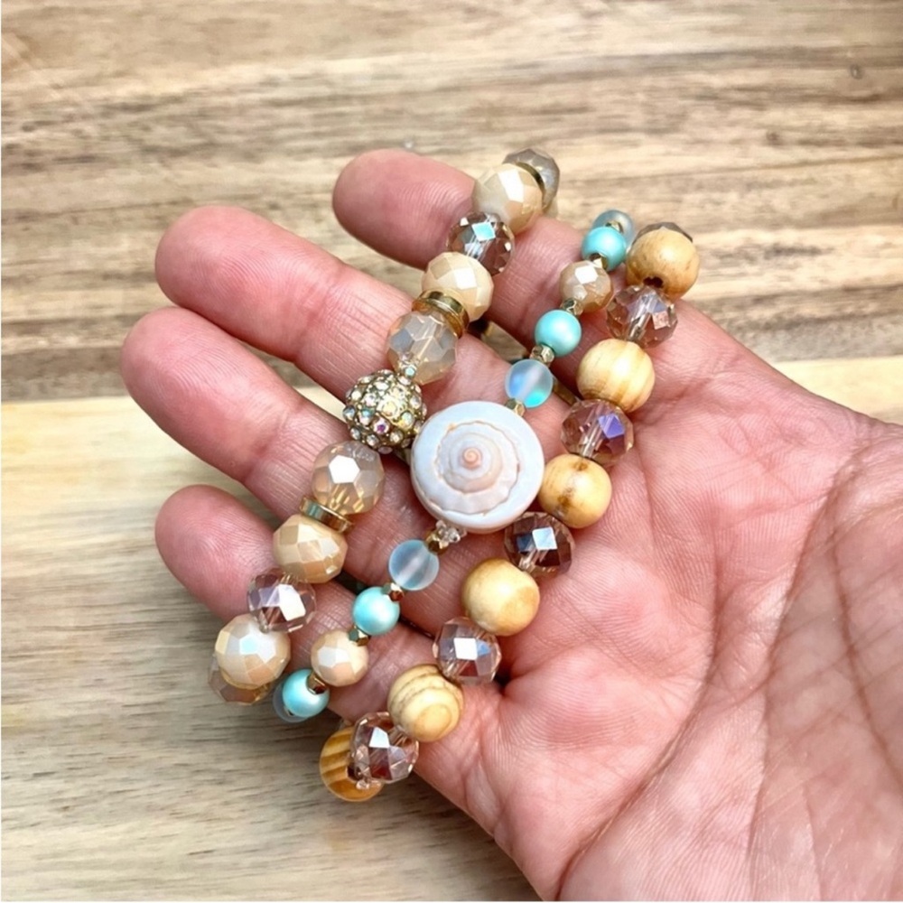 Beach Glam Handcrafted Bracelet Set